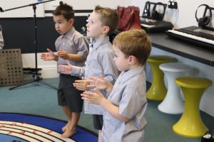 Early Years Ballet pupils pretending to be robots