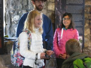 Ghyll Royd School pupils in shackles during Crime and Punishment workshop at Henry VII Experience