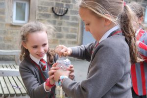 Ghyll Royd pupils work together in science experiment