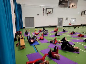 Wellbeing Week - Early Years children were some of the first to try Izzy Bizzy Toddler Yoga
