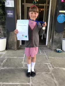 Nell received 3rd prize in the Wharfedale Festival.